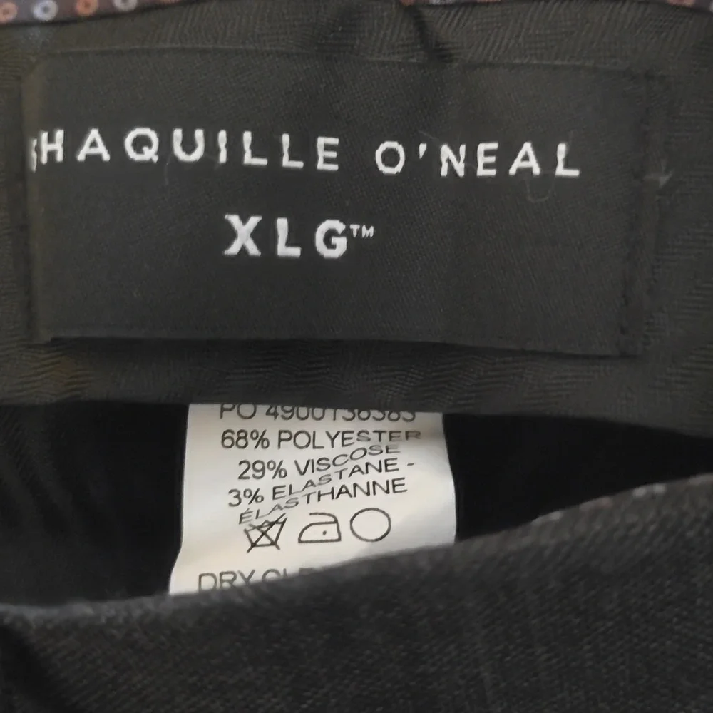 New Shaquille O'Neal‎ Men's Size 48x32 Gray Plaid Dress Pants Trousers
